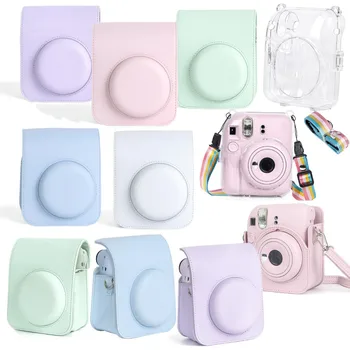 Чанта за съхранение Защитен Калъф Чанта за фотоапарат Fujifilm Instax Mini 12 Аксесоари за Фотоапарати Миг печат С Регулируем пагон